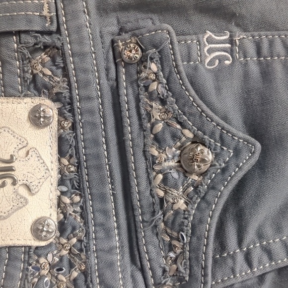 Miss me gray skinny jeans size 28 - Picture 6 of 7